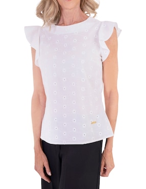 Blusa Chaps manga corta para mujer