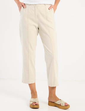 Pantalón capri Ábito straight para mujer