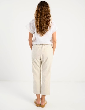Pantalón capri Ábito straight para mujer