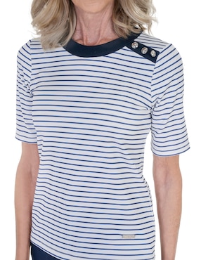 Blusa Chaps manga corta para mujer