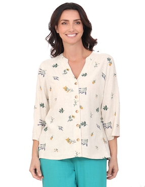 Blusa Duplan manga 3/4 para mujer