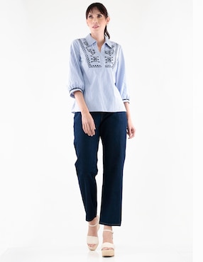 Blusa Margaret manga 3/4 para mujer