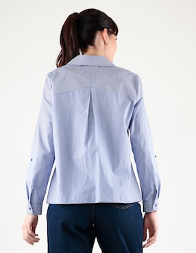 Blusa camisera Margaret manga larga para mujer