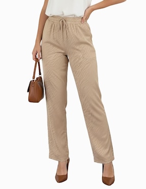 Pantalón de vestir Coco Moda straight para mujer