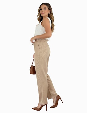Pantalón de vestir Coco Moda straight para mujer