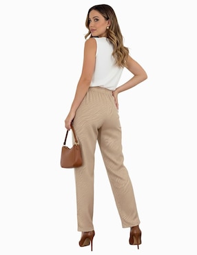 Pantalón de vestir Coco Moda straight para mujer