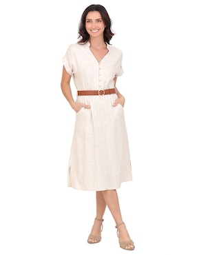 Vestido 3/4 casual Duplan para mujer