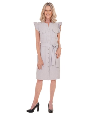 Vestido a la rodilla casual Chaps para mujer