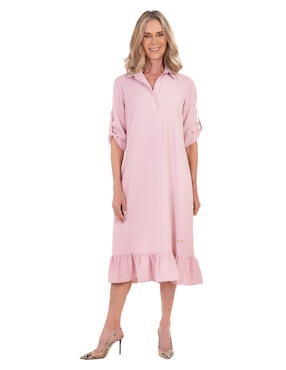 Vestido midi casual Chaps para mujer