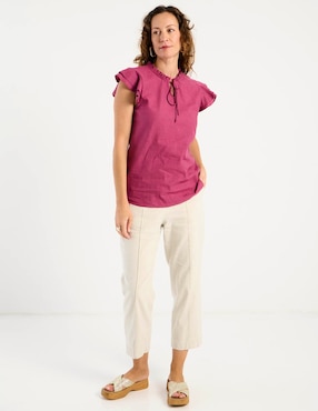 Blusa Ábito manga corta para mujer