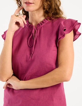 Blusa Ábito manga corta para mujer