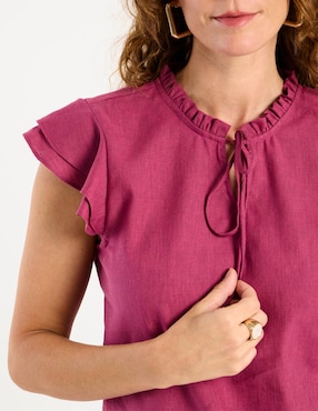 Blusa Ábito manga corta para mujer