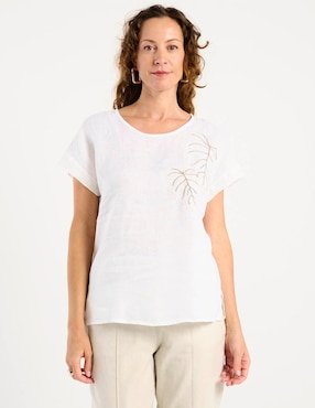Blusa Ábito manga corta para mujer