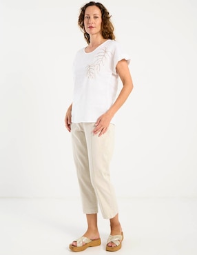 Blusa Ábito manga corta para mujer