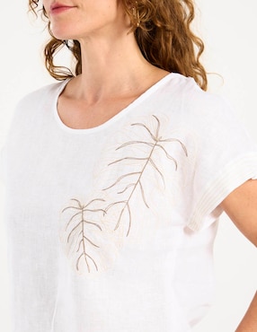 Blusa Ábito manga corta para mujer