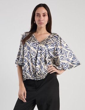Blusa Lorenza Blaumanga 3/4 para mujer