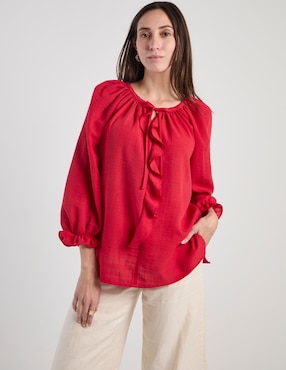 Blusa Lorenza Blau manga 3/4 para mujer