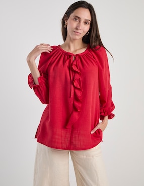 Blusa Lorenza Blau manga 3/4 para mujer