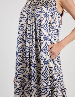 Vestido crop playa Lorenza Blau para mujer