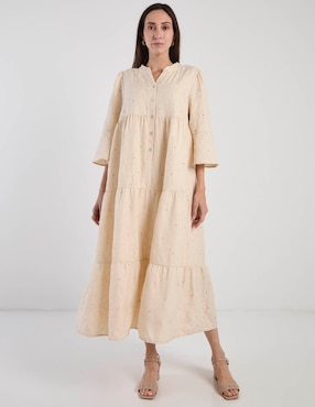 Vestido crop casual Lorenza Blau para mujer