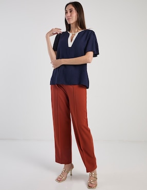 Blusa Damaia Atelier manga corta para mujer