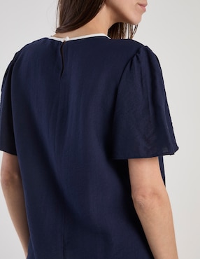 Blusa Damaia Atelier manga corta para mujer