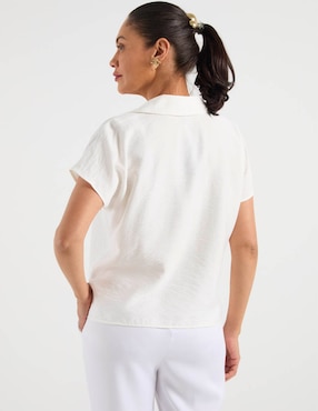 Blusa Damaia Atelier manga corta para mujer