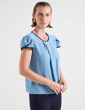 Blusa Damaia Atelier manga corta para mujer