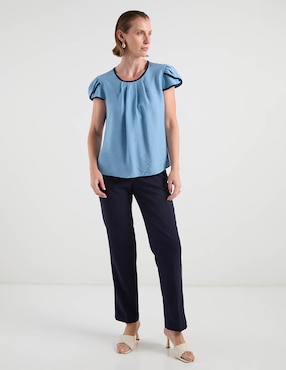 Blusa Damaia Atelier manga corta para mujer
