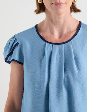 Blusa Damaia Atelier manga corta para mujer