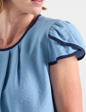 Blusa Damaia Atelier manga corta para mujer