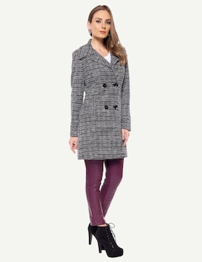 Abrigo Karla D' Liz regular para mujer