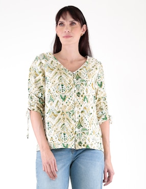 Blusa Margaret manga 3/4 para mujer