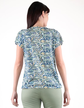 Blusa Margaret manga corta para mujer