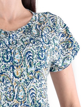Blusa Margaret manga corta para mujer