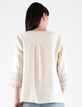 Blusa Margaret manga 3/4 para mujer