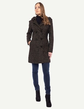 Abrigo Karla D' Liz regular para mujer
