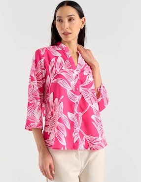 Blusa camisera Lpc manga 3/4 para mujer