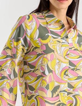 Blusa camisera LPC manga 3/4 para mujer
