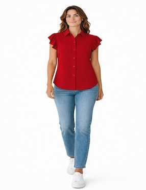 Blusa Merkabá sin manga para mujer