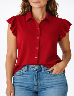 Blusa Merkabá sin manga para mujer