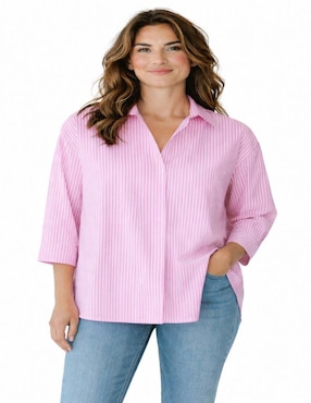 Blusa camisera Merkabá manga 3/4 para mujer