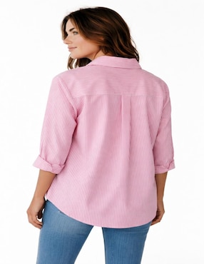 Blusa camisera Merkabá manga 3/4 para mujer