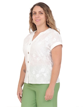Blusa Duplan Petite manga corta para mujer