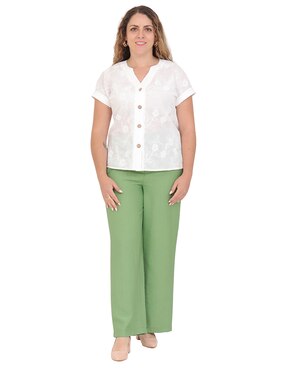 Blusa Duplan Petite manga corta para mujer