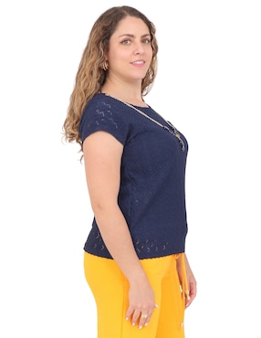 Blusa Duplan Petite manga corta para mujer
