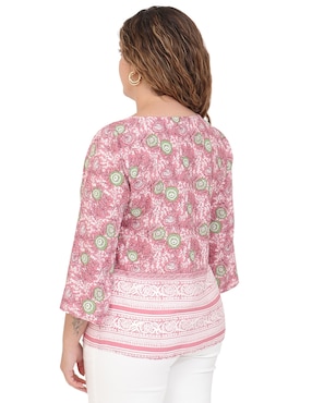 Blusa Duplan Petite manga 3/4 para mujer