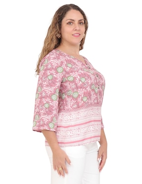 Blusa Duplan Petite manga 3/4 para mujer