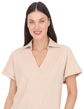Blusa Duplan manga corta para mujer