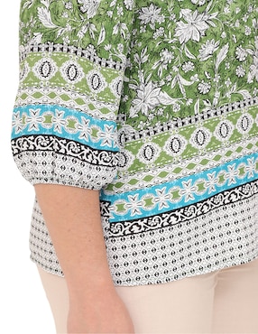 Blusa Duplan Petite manga 3/4 para mujer